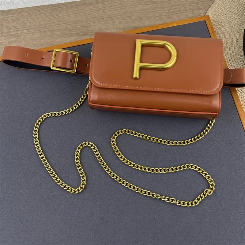 Belt Bag Leather Wide - Tas Kulit PU Desainer Wanita dengan