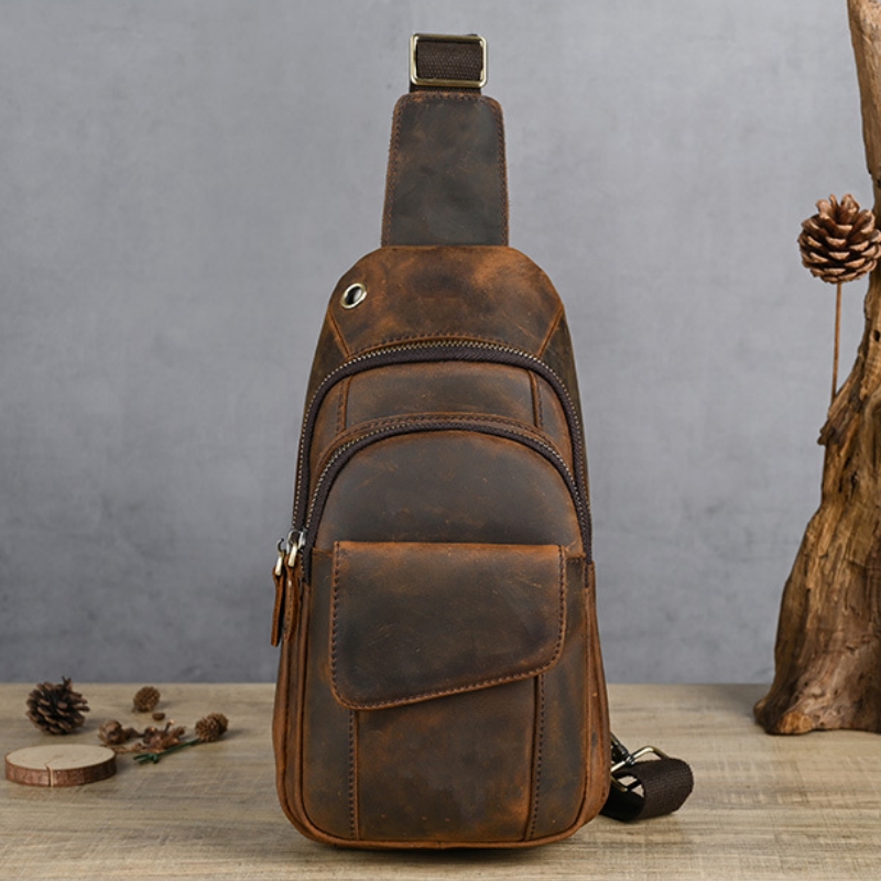 Luxury Bags For Travel - Tas Dada Pria Multifungsi Mewah Desainer