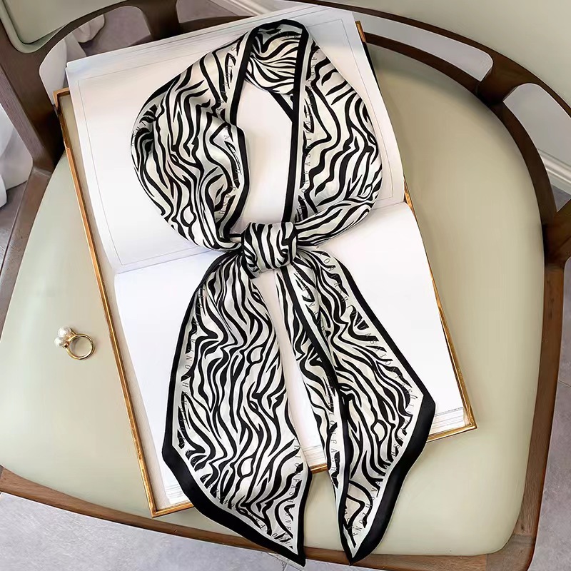 Luxury Bags In China - Syal Sutra Motif Zebra Mewah untuk