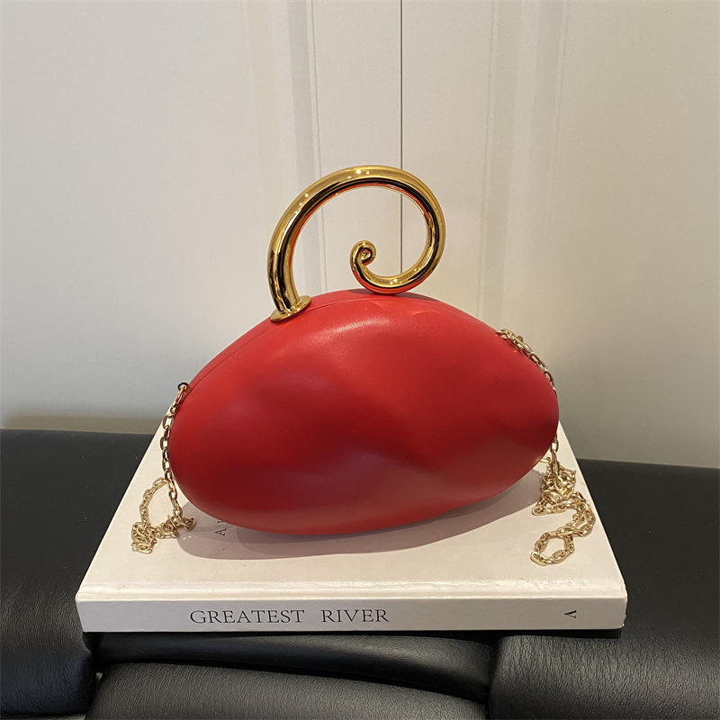 Mini Bag Evening Clutch - Tas Clutch Mini Bentuk Kerikil Melengkung