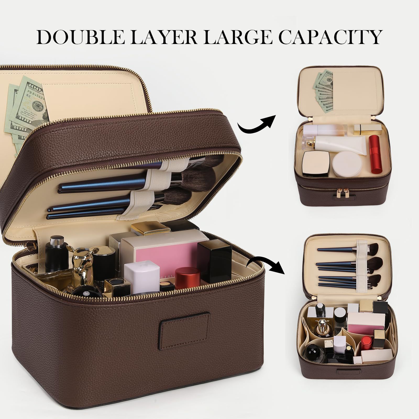 Luxury Bags For Travel - Tas Kosmetik Mewah Berkapasitas Besar Dua