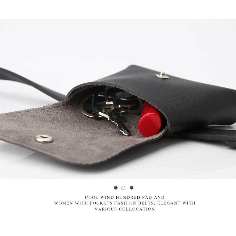 Belt Bag Leather Wide - Tas Pinggang Wanita dari Kulit PU,