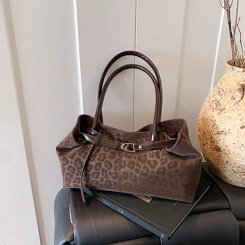 Luxury Bags In Sale - Tas Selempang Wanita Motif Leopard Jahitan