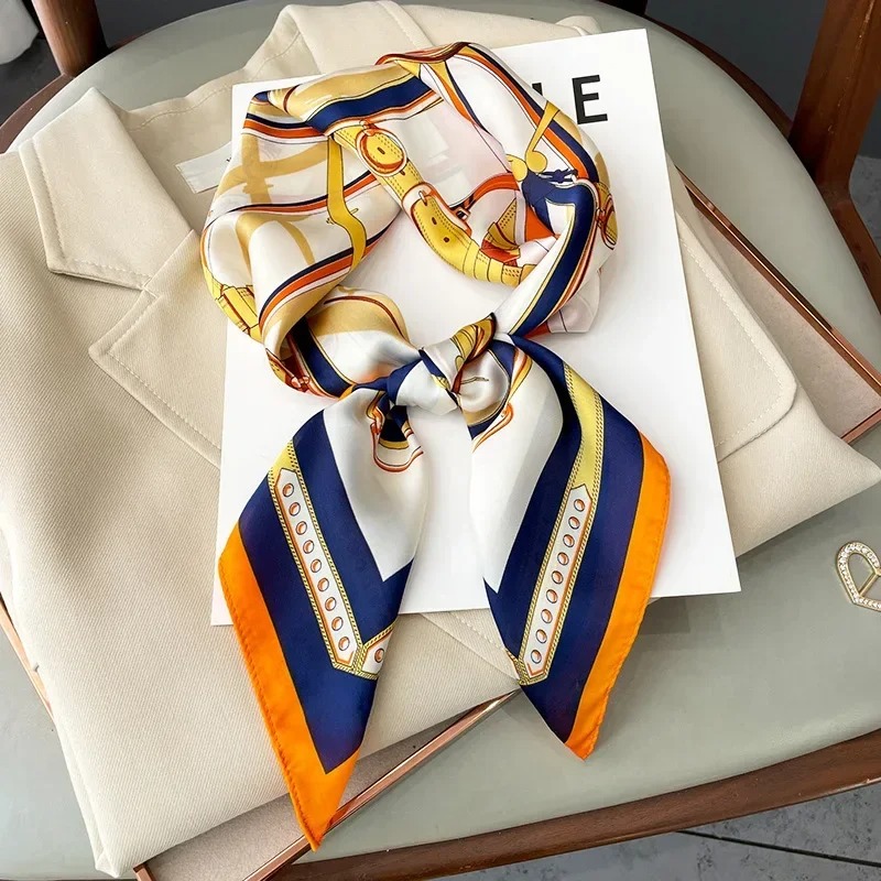 Luxury Bags In China - Syal Sutra Persegi Tipis Desain Mewah