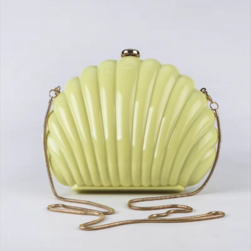 Luxury Bags Yellow - Tas Mini Shell Wanita Akrilik Berkualitas