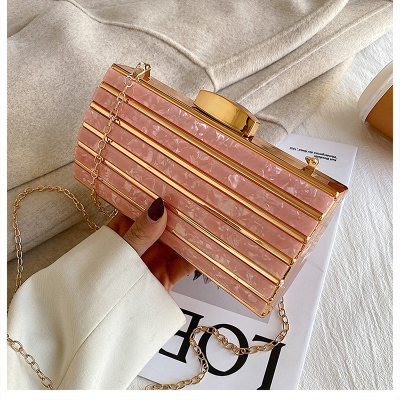 Mini Bag Evening Clutch - Tas tangan Mini akrilik wanita, tas