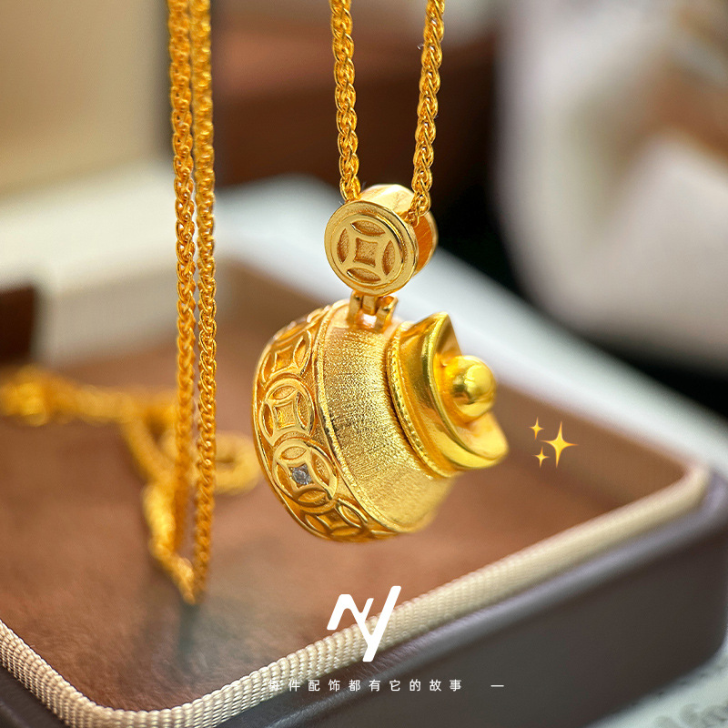 Luxury Bags Yellow - Kalung Ingot Emas Asli 9999 24K