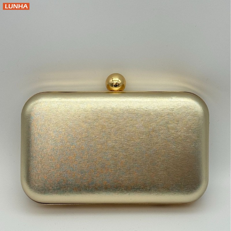 Luxury Bags Gold - Tas Malam Tas Kotak Metalik Antik