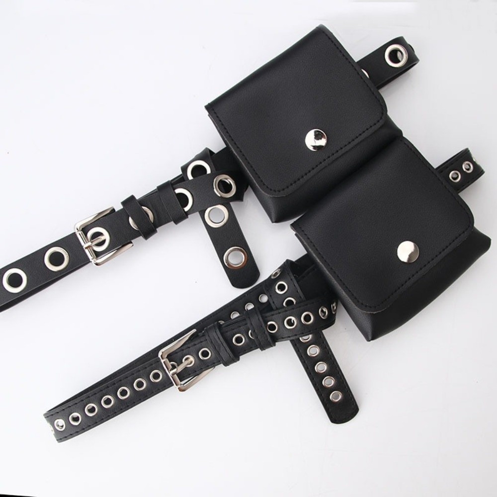 Belt Bag Leather Wide - Tas Pinggang Wanita Kulit PU Baru
