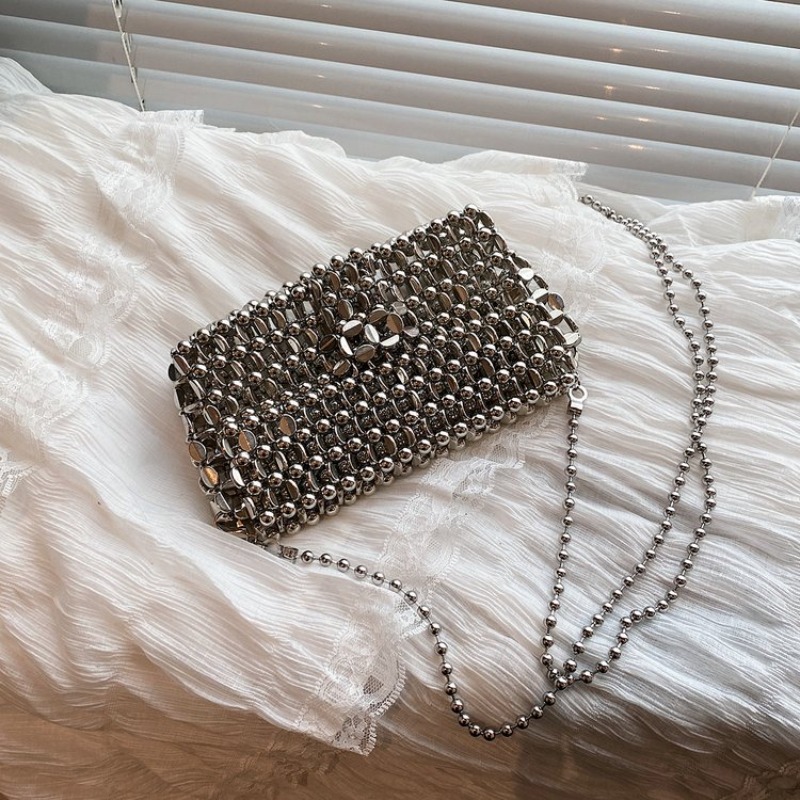 Luxury Bags In Sale - Tas Malam Warna Solid PU Sense