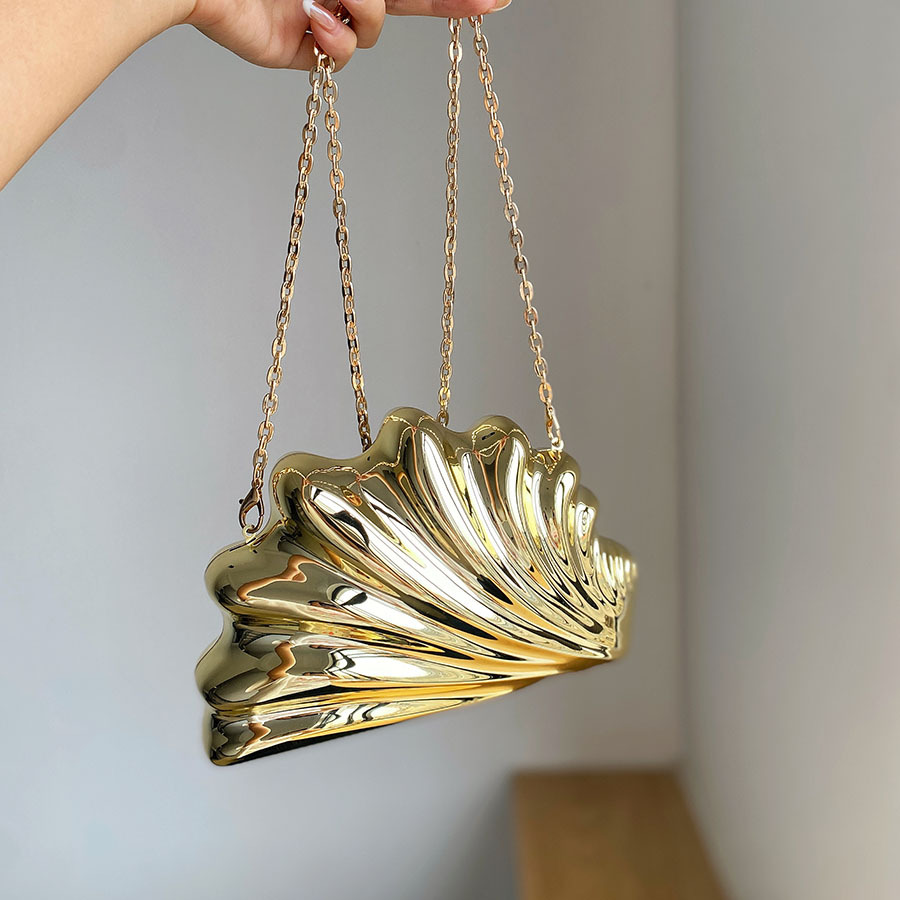 Mini Bag Evening Clutch - Tas Malam Emas Perak Desain Tidak