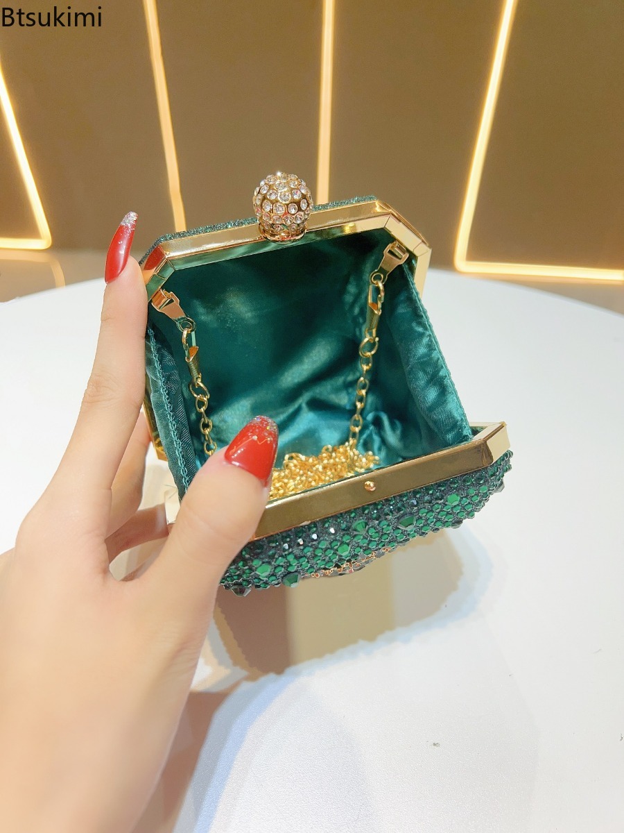 Tas Malam Kristal Mini Tas Clu - Mini Bag Evening Clutch ulasan dan harga