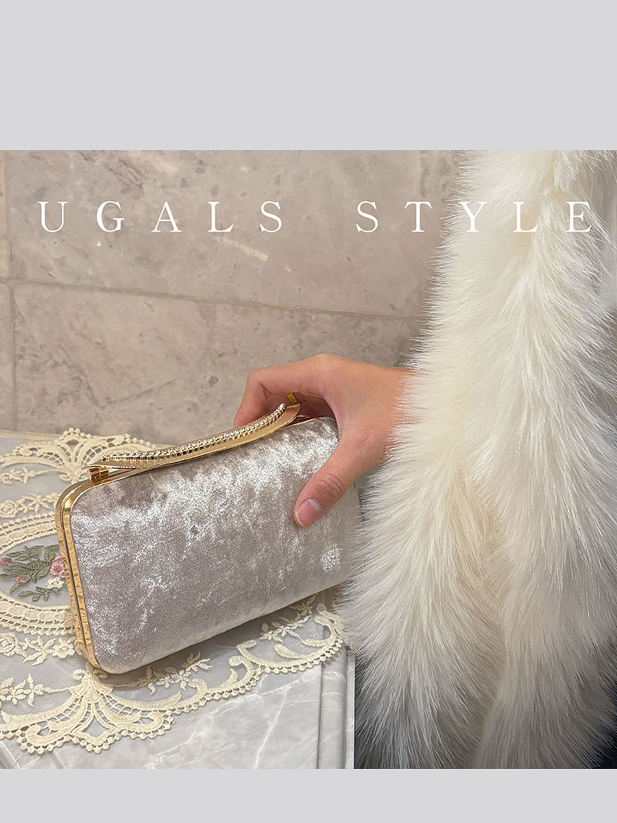 Tas Kotak Beludru UGALS untuk  - Luxury Bags For Young Women ulasan dan harga