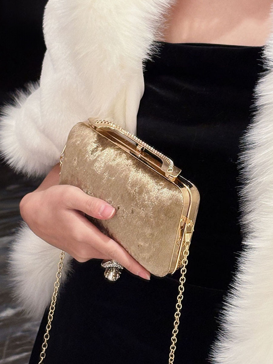 Tas Kotak Beludru UGALS untuk  - Luxury Bags For Young Women ulasan dan harga