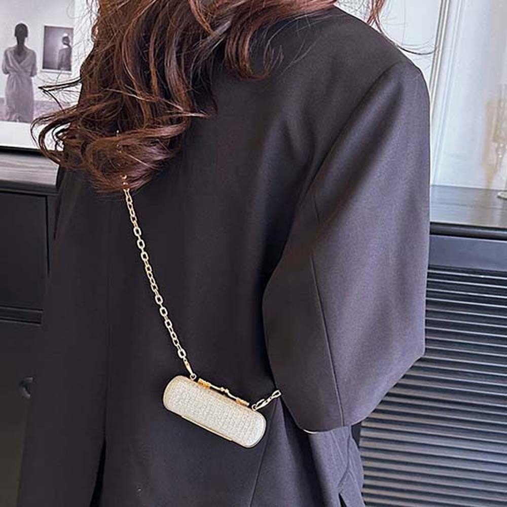 Tas Rantai Berhias Berlian Imi - Mini Bag Evening Clutch ulasan dan harga