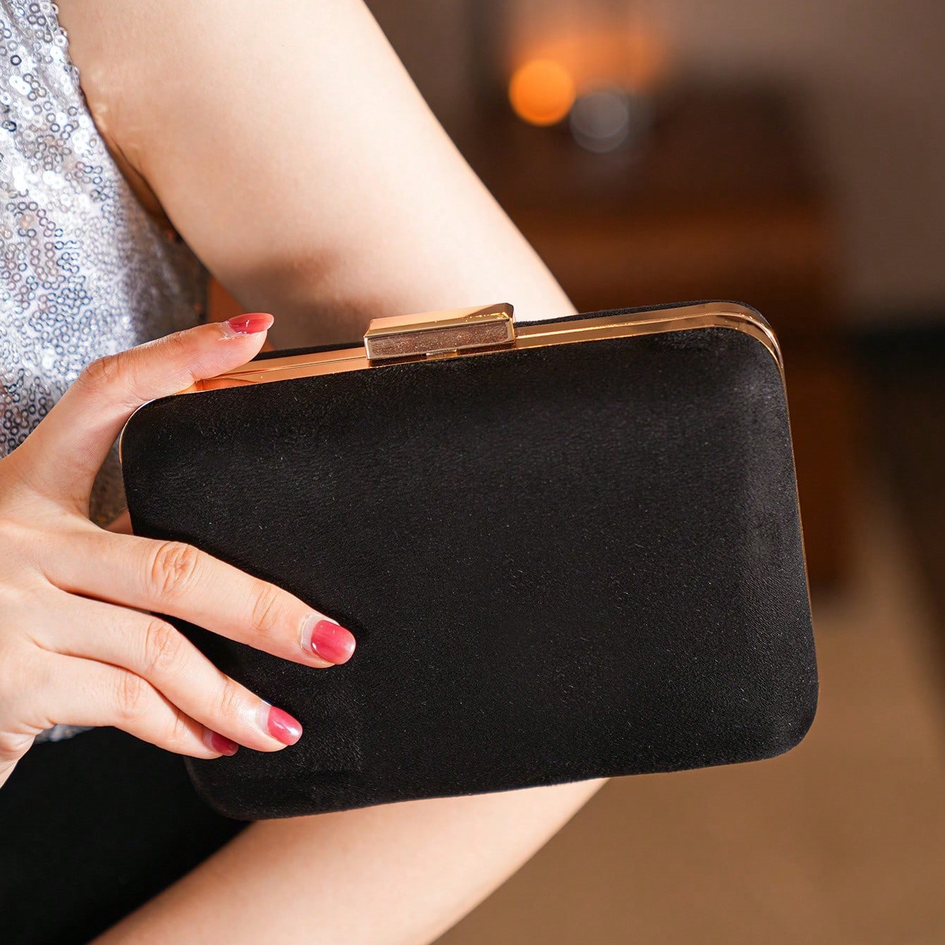 Tas Clutch Beludru Mini Sederh - Mini Bag Evening Clutch ulasan dan harga