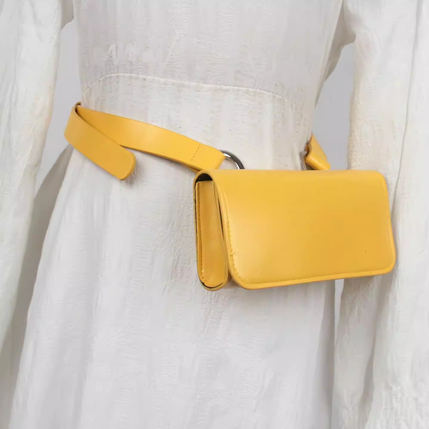 Sabuk Tas Kulit PU Pria Wanita - Belt Bag Leather Wide ulasan dan harga