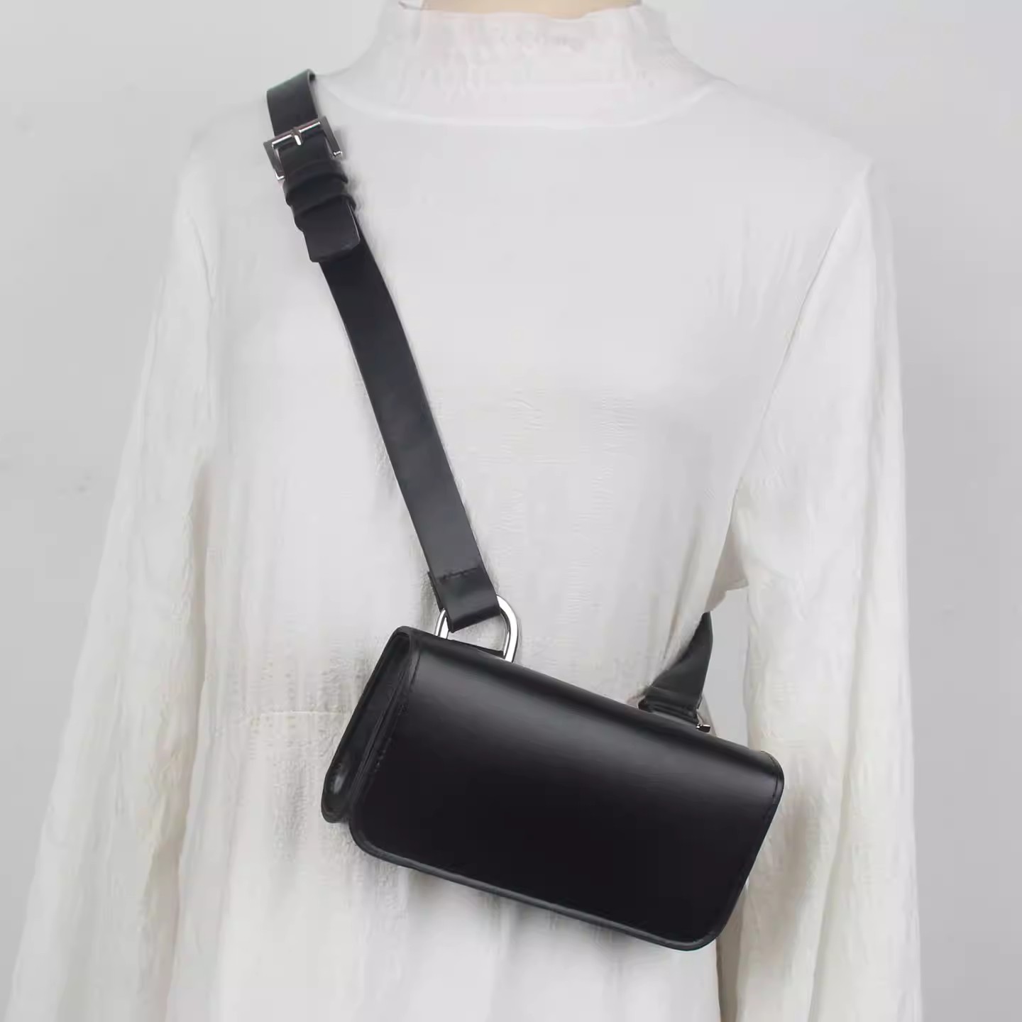 Sabuk Tas Kulit PU Pria Wanita - Belt Bag Leather Wide ulasan dan harga
