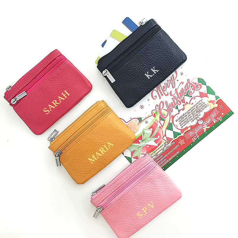 Dompet Koin Kulit Asli Custom  - Luxury Ziploc Bags ulasan dan harga