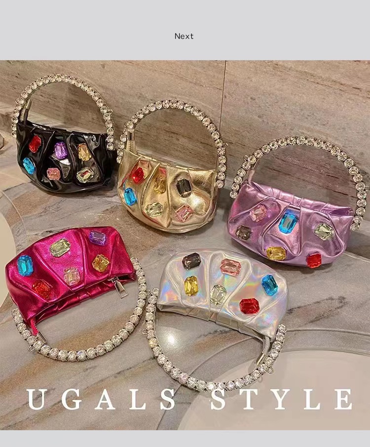 Tas Mini Pegangan Logam Mewah  - Mini Bag Evening Clutch ulasan dan harga