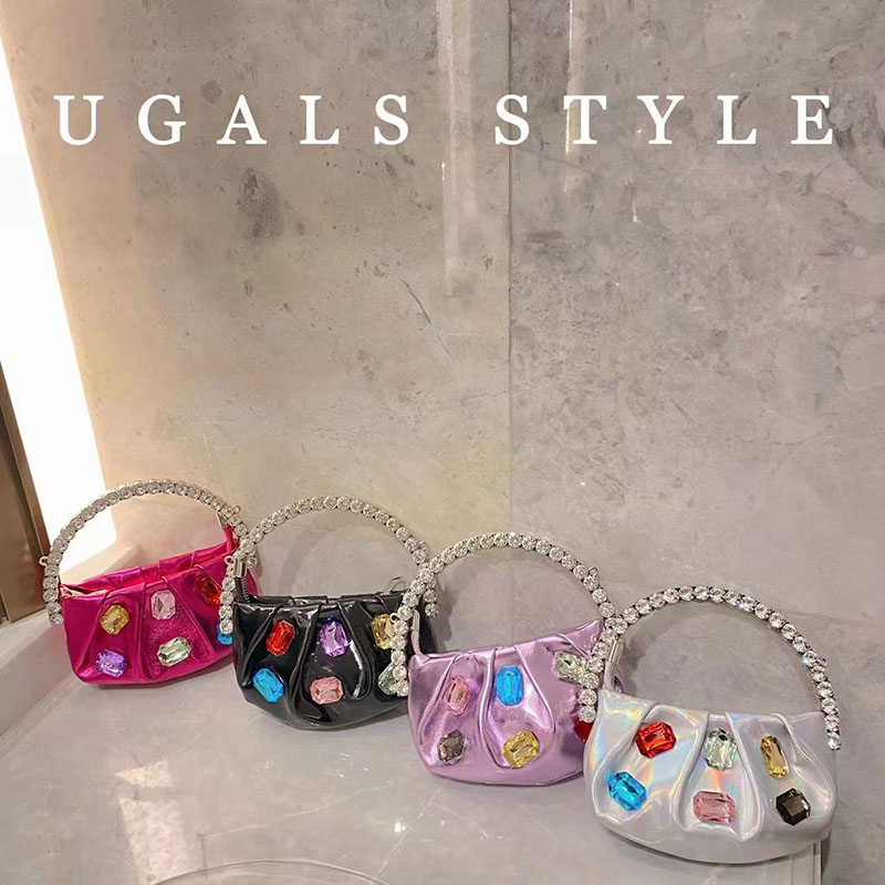 Tas Mini Pegangan Logam Mewah  - Mini Bag Evening Clutch ulasan dan harga
