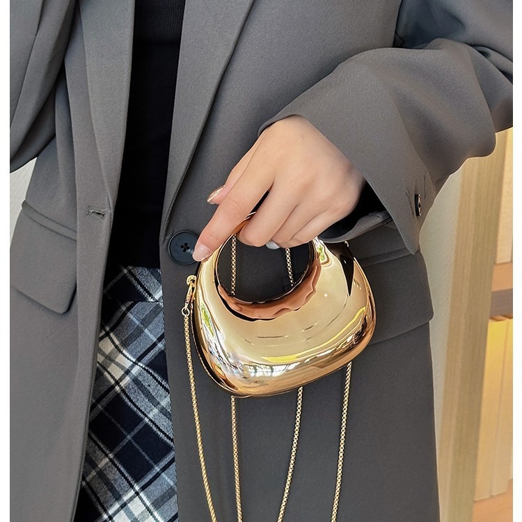 Tas Malam Mini Emas, Dompet da - Mini Bag Evening Clutch ulasan dan harga
