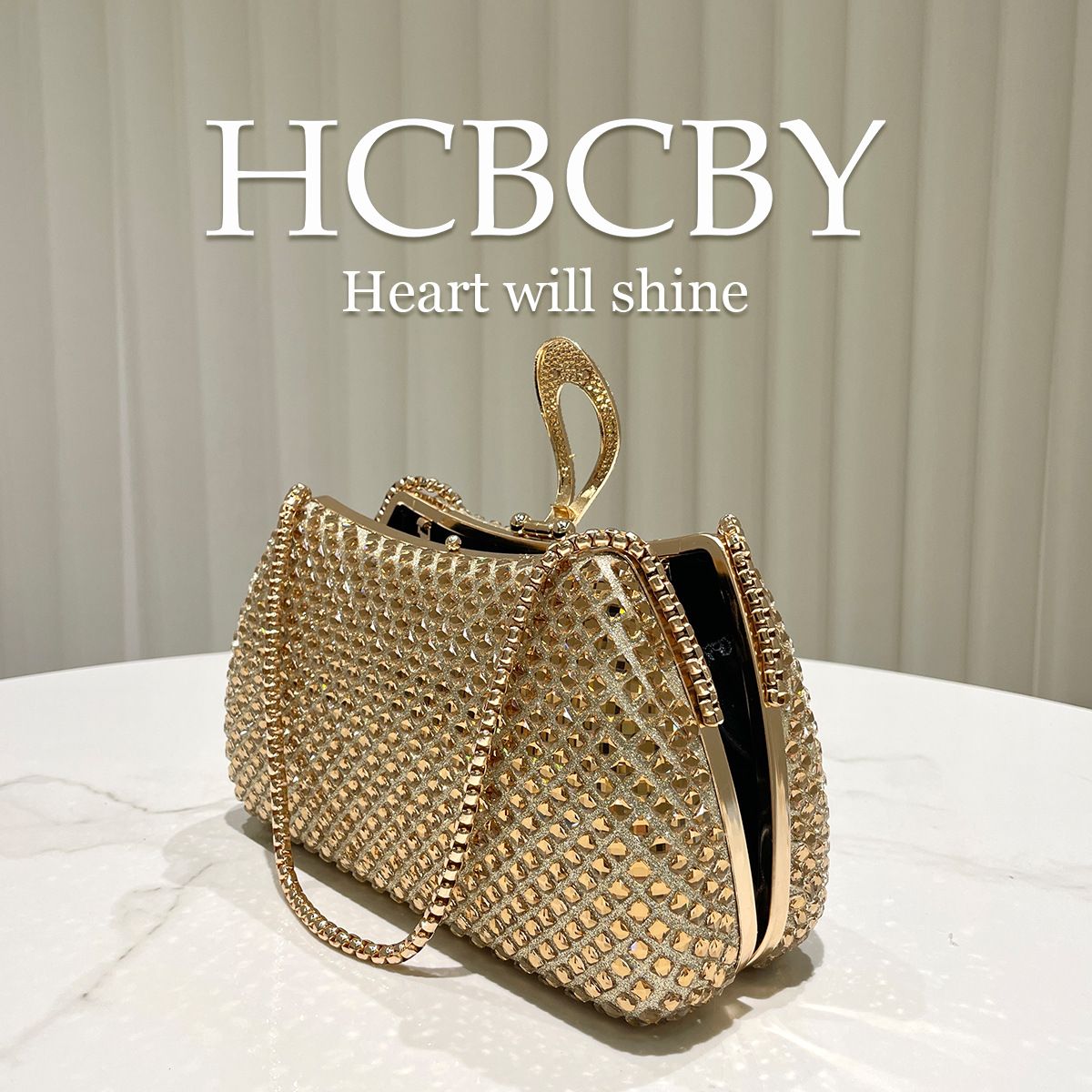 Tas makan malam mewah berkilau - Luxury Bags Gold ulasan dan harga