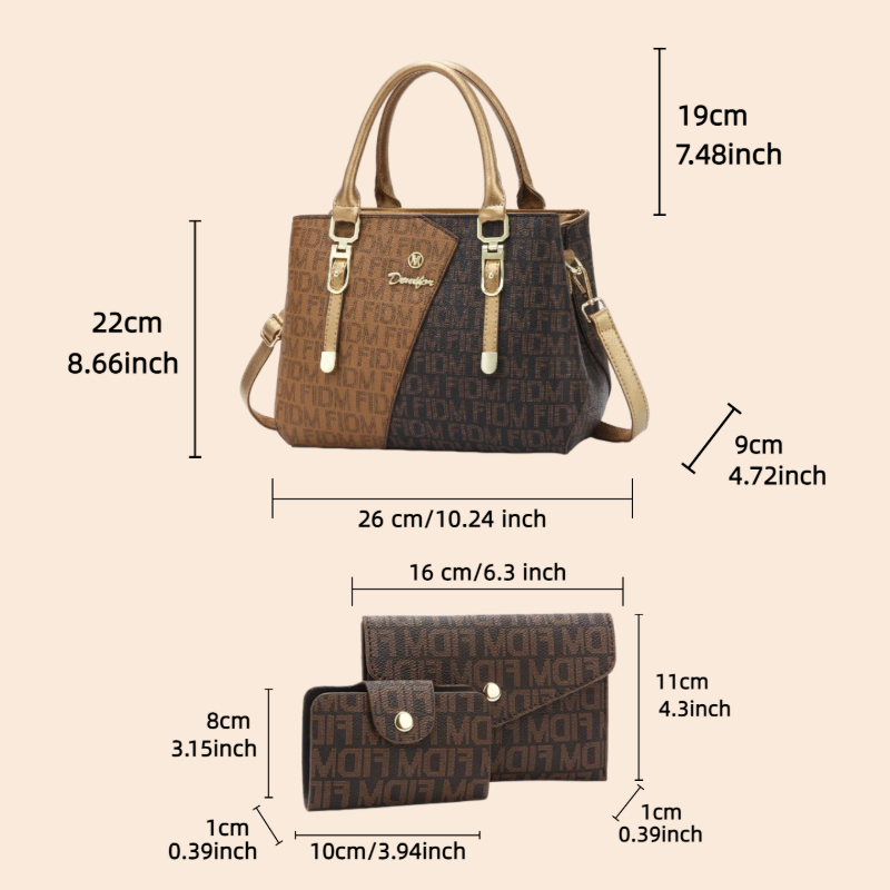 Set tas wanita 3 potong, tas t - Luxury Bags For Travel ulasan dan harga