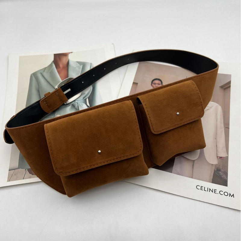 Tas Pinggang Kulit PU Suede Vi - Belt Bag Leather Wide ulasan dan harga