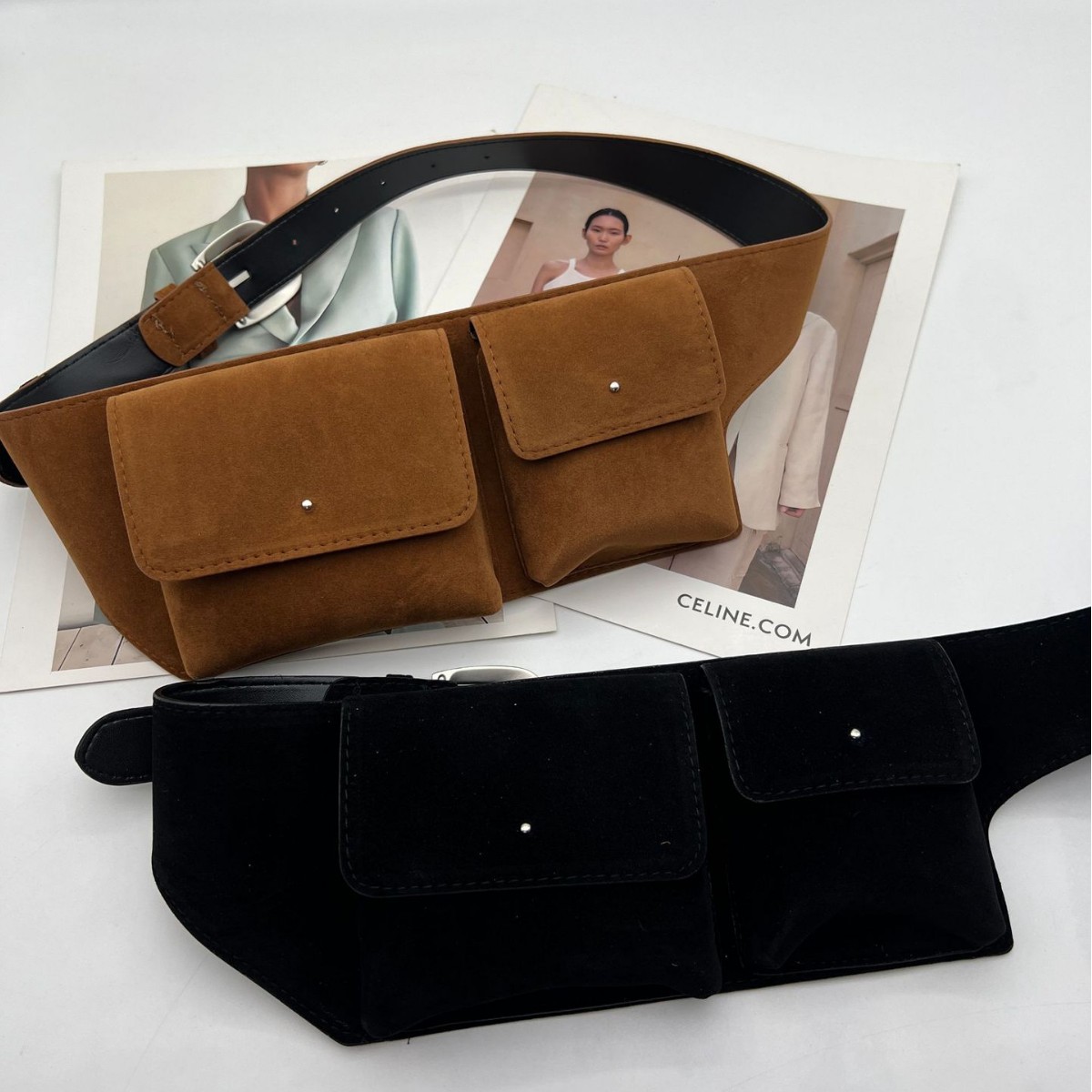 Tas Pinggang Kulit PU Suede Vi - Belt Bag Leather Wide ulasan dan harga