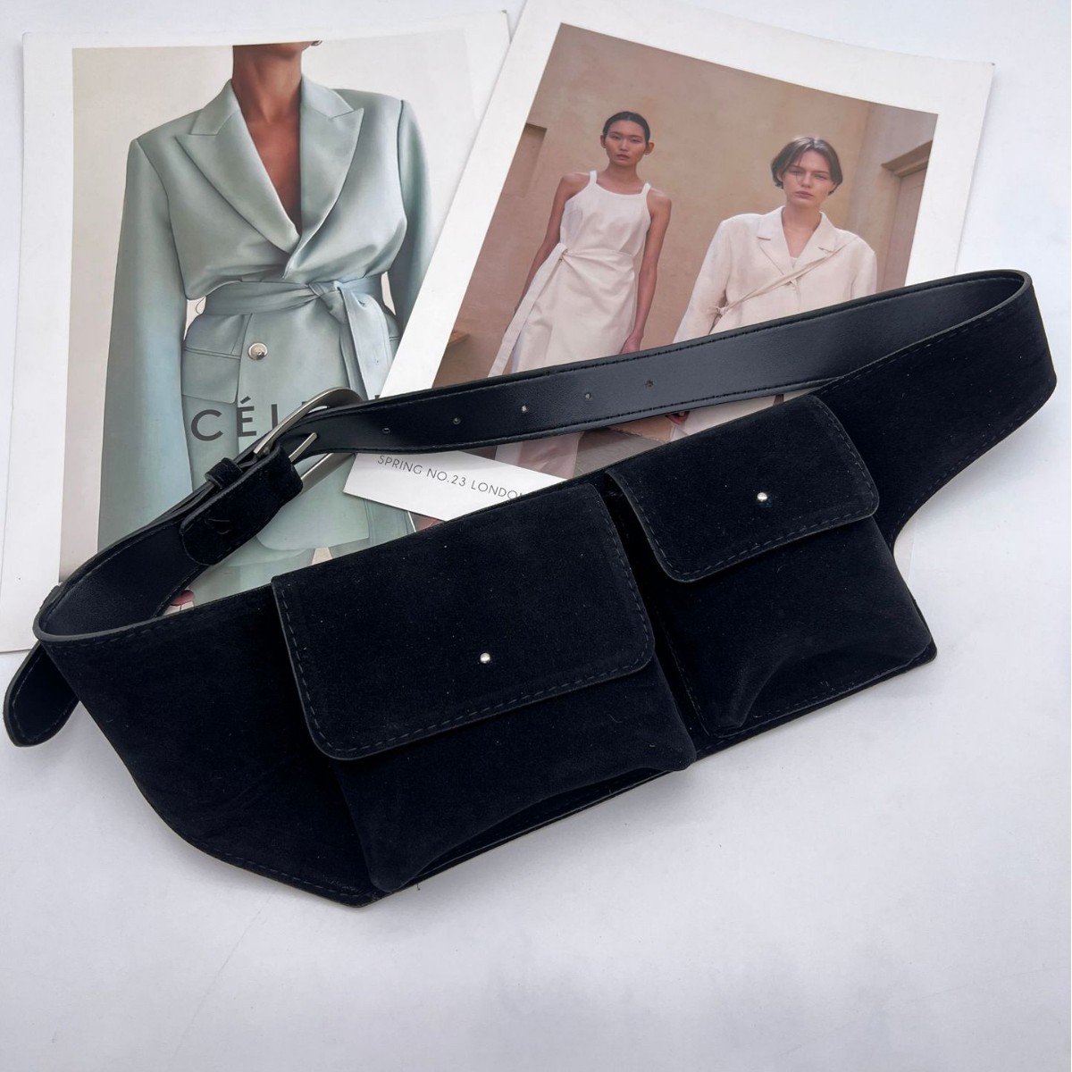 Tas Pinggang Kulit PU Suede Vi - Belt Bag Leather Wide ulasan dan harga