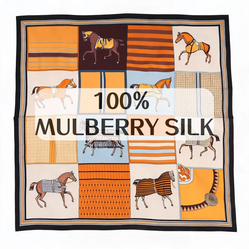 Syal Persegi Sutra MULBERRY 10 - Luxury Bags For Travel ulasan dan harga