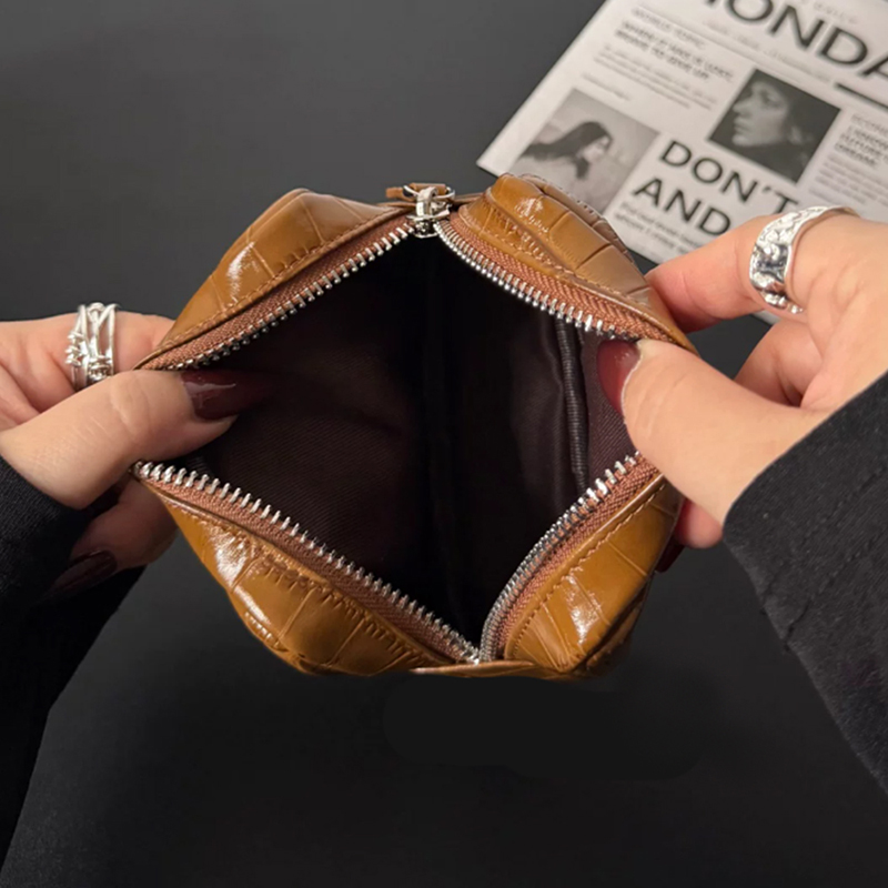 Dompet Koin Kulit Asli Mewah M - Luxury Ziploc Bags ulasan dan harga