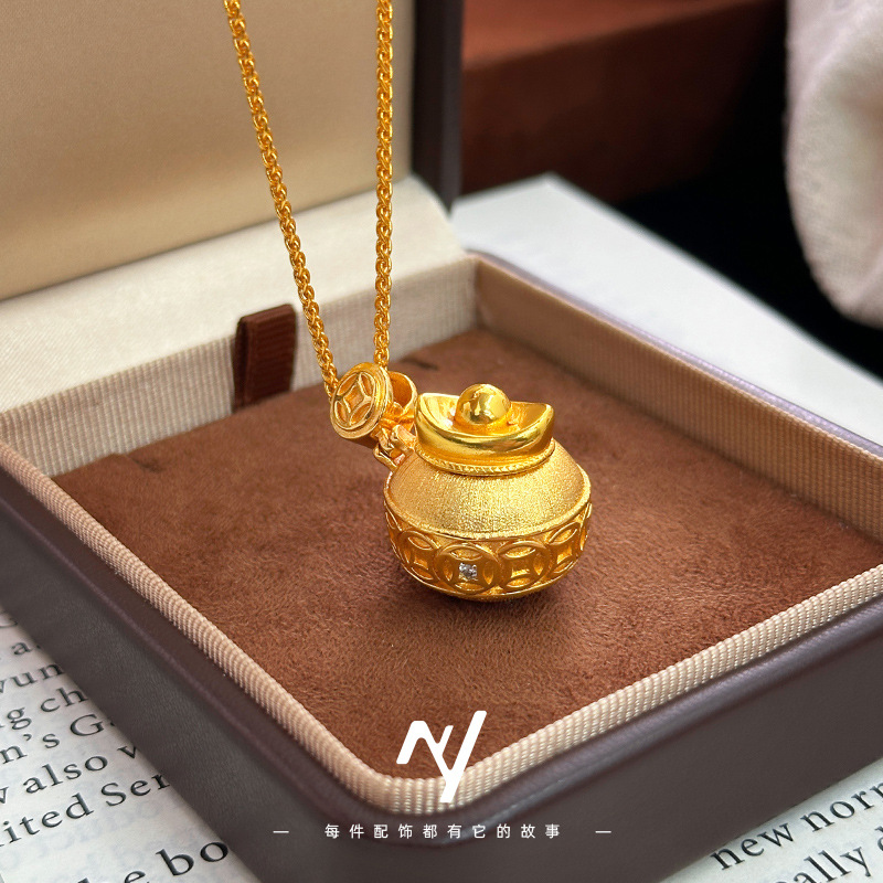 Kalung Ingot Emas Asli 9999 24 - Luxury Bags Yellow ulasan dan harga