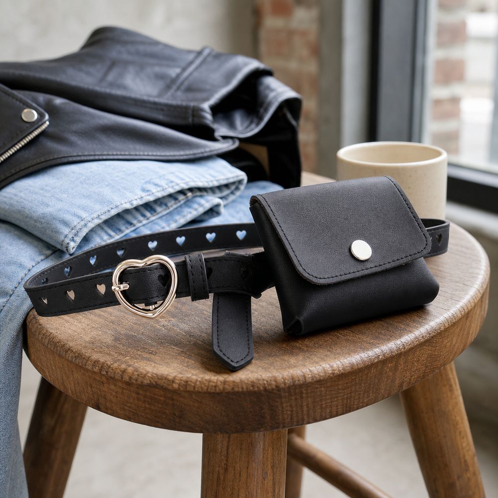 Tas Pinggang Wanita Kulit PU B - Belt Bag Leather Wide ulasan dan harga