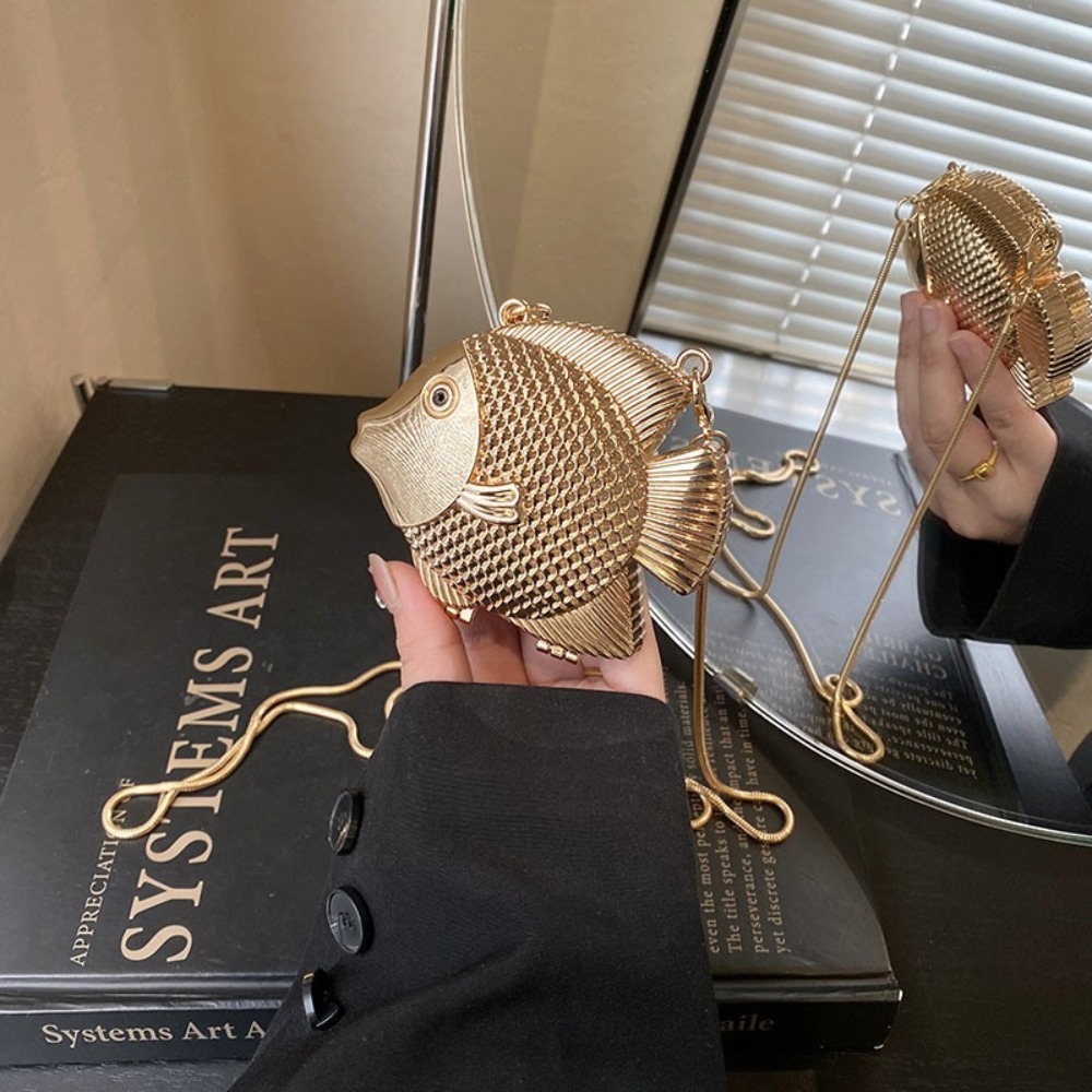 Tas Selempang Bentuk Ikan Keci - Mini Bag Evening Clutch ulasan dan harga