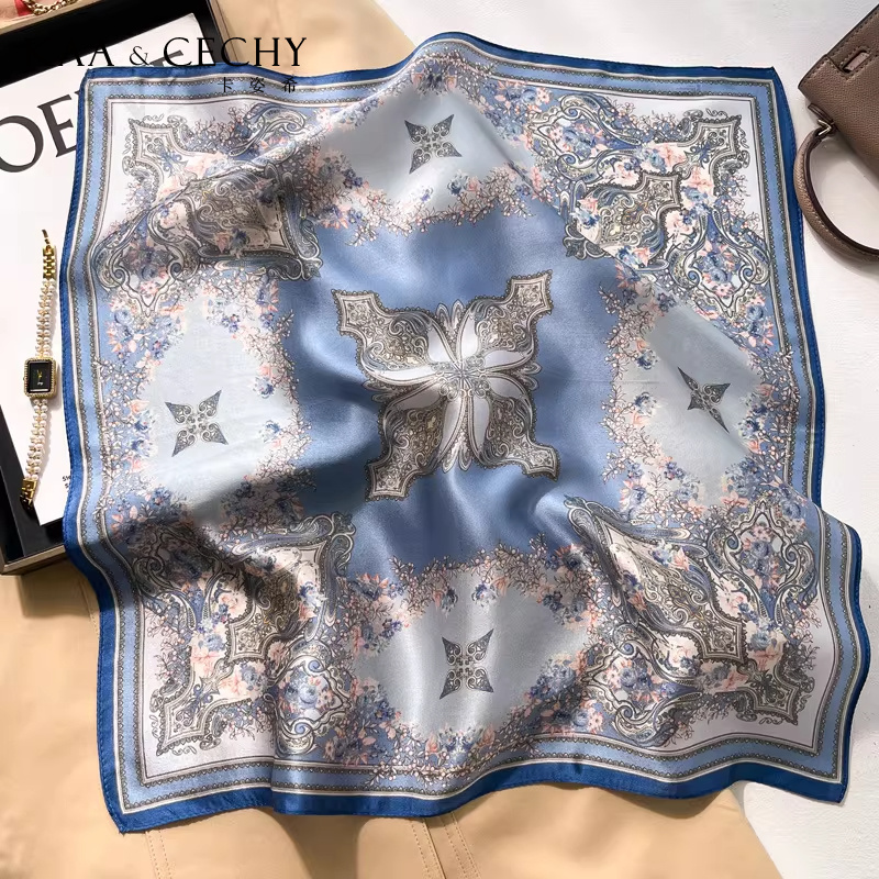Syal Persegi Sutra Murbei 100% - Luxury Bags In China ulasan dan harga