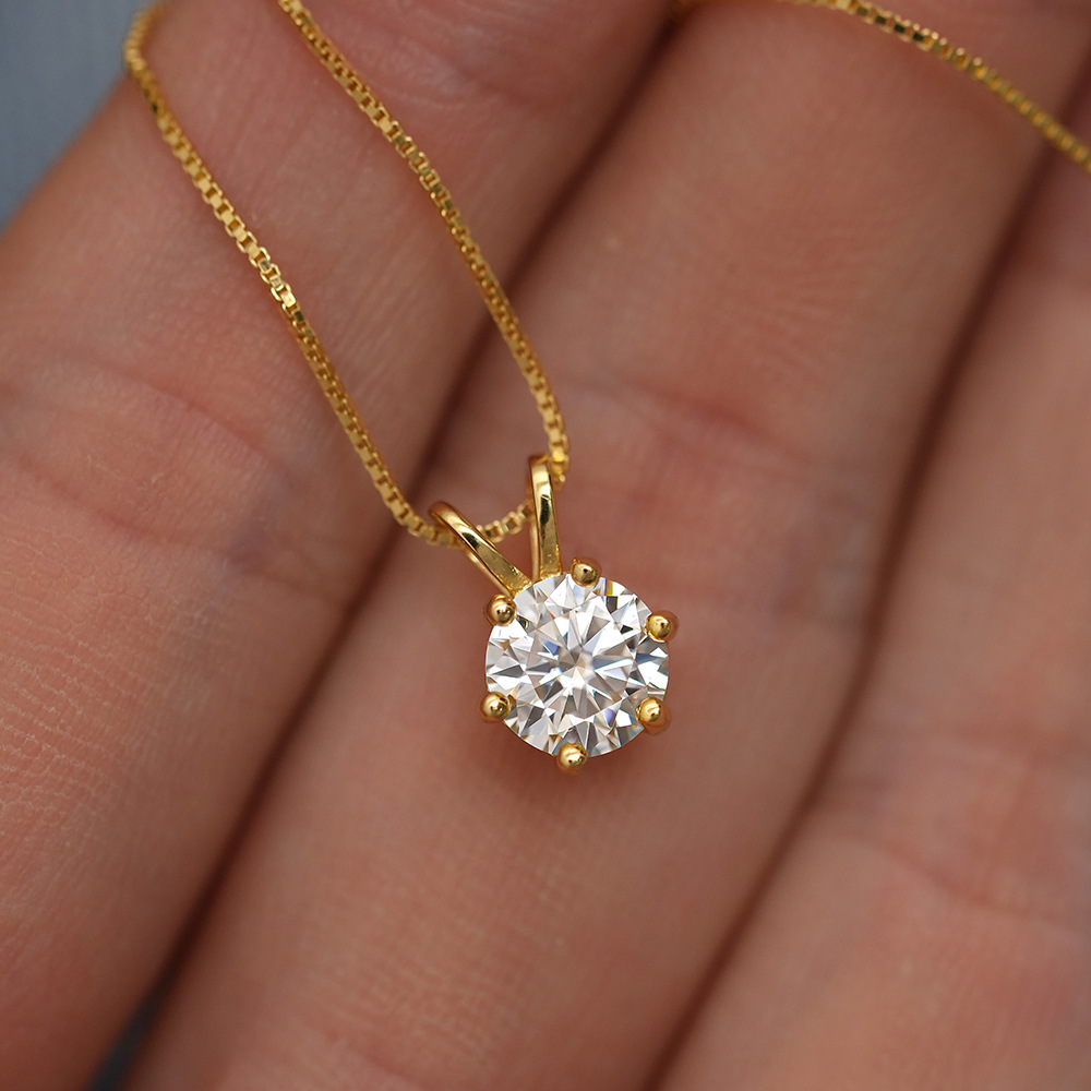 Kalung Wanita Emas 18K Asli 10 - Luxury Bags Yellow ulasan dan harga