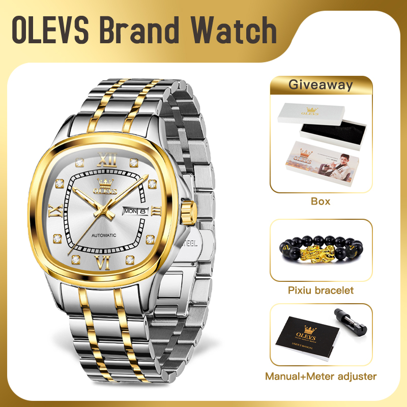 OLEVS 9810 Jam Tangan Pria Mew - Luxury Bags Brands List ulasan dan harga