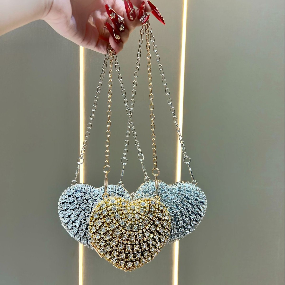 Tas Clutch Kristal Rhinestone  - Mini Bag Evening Clutch ulasan dan harga
