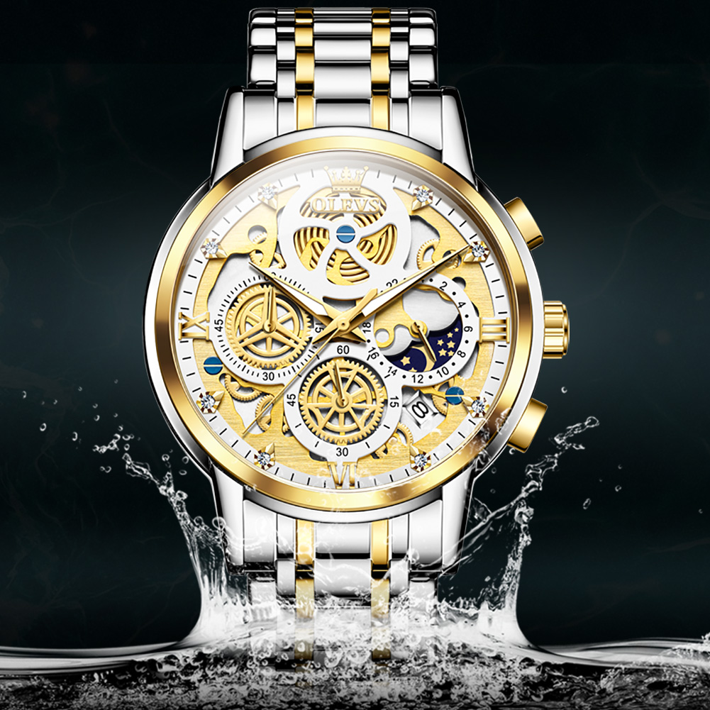 Jam Tangan Pria OLEVS 9947 Asl - Luxury Bags Brands List ulasan dan harga