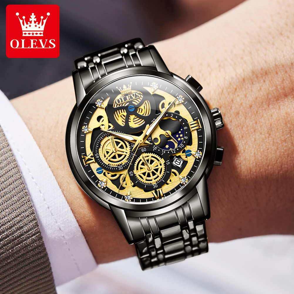 Jam Tangan Pria OLEVS 9947 Asl - Luxury Bags Brands List ulasan dan harga
