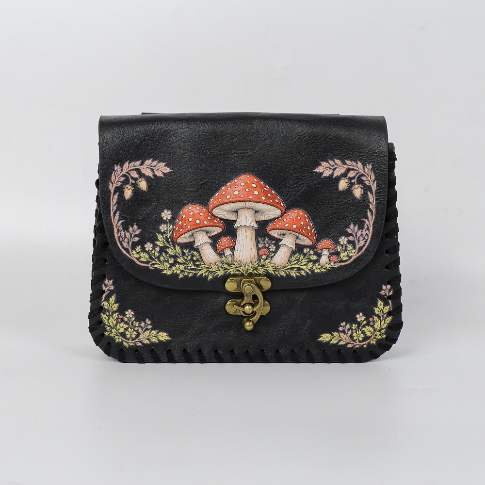 1 Buah Tas Pinggang PU Motif J - Belt Bag Leather Wide ulasan dan harga